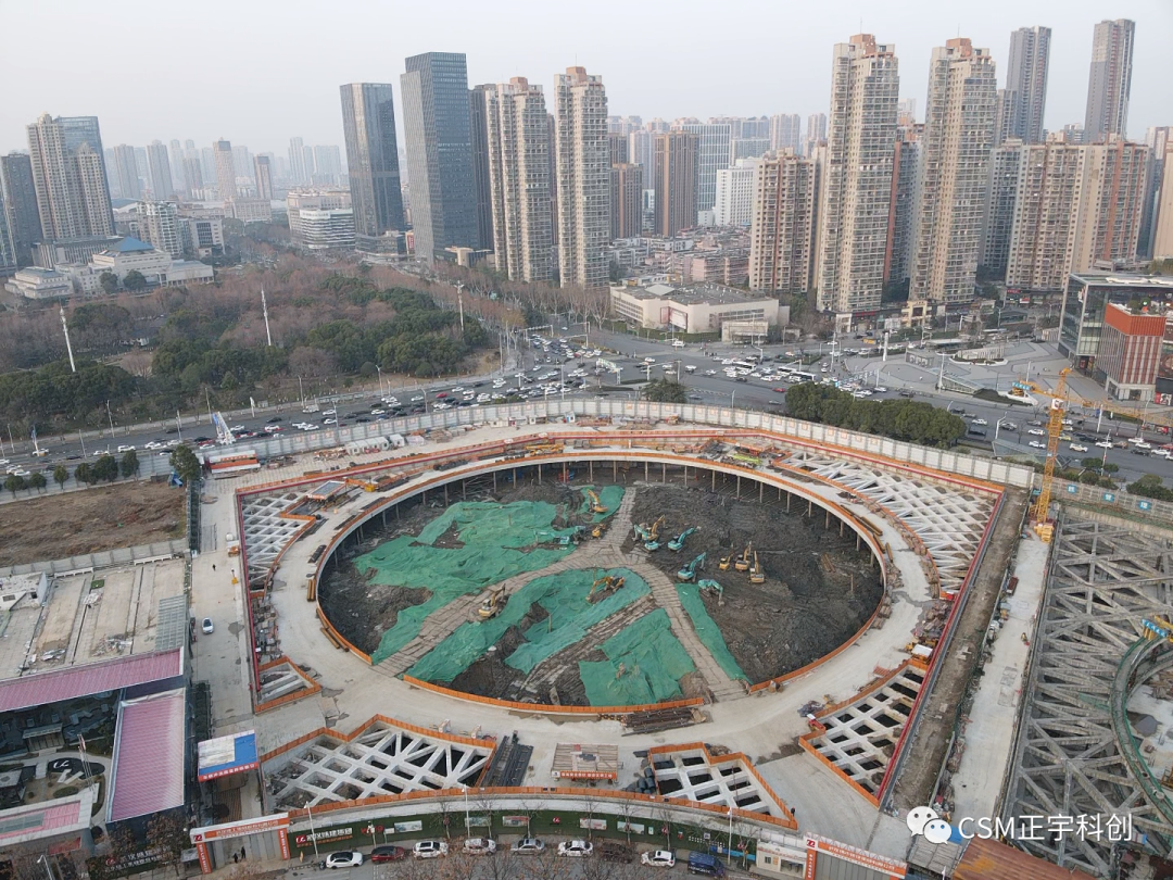 2023完美开端！上海金泰SMC工法钻机助力武汉广电全媒体中心项目